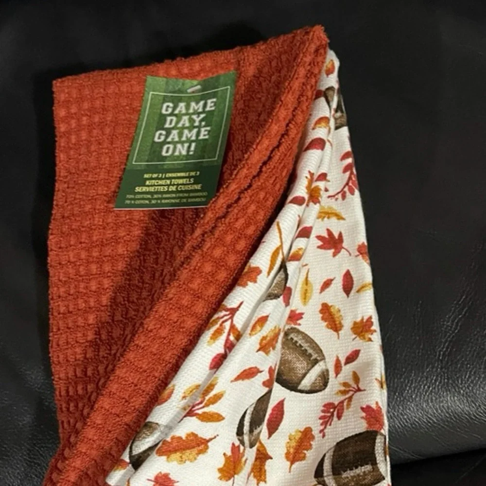Football Kitchen Towels (Set of 3)